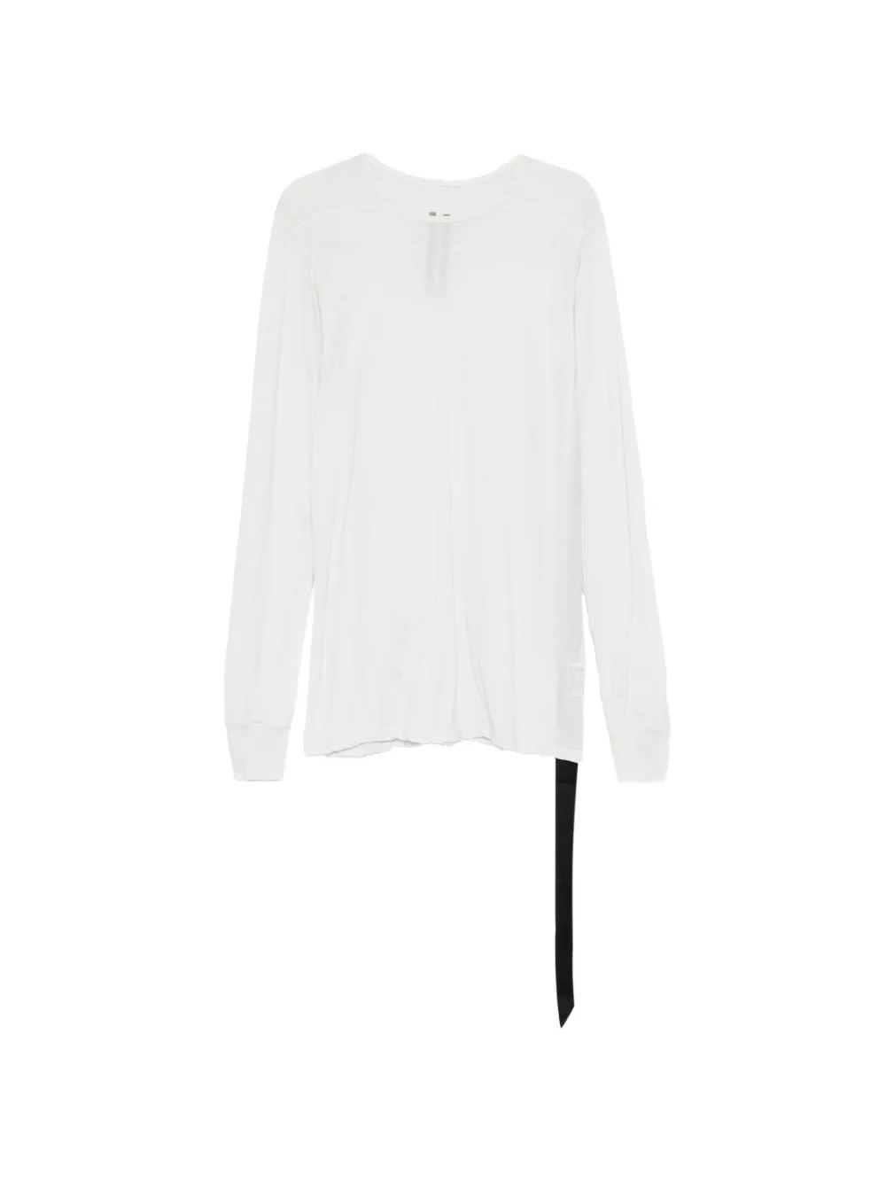 Rick Owens DRKSHDW long-sleeved ribbon T-shirt - Bianco