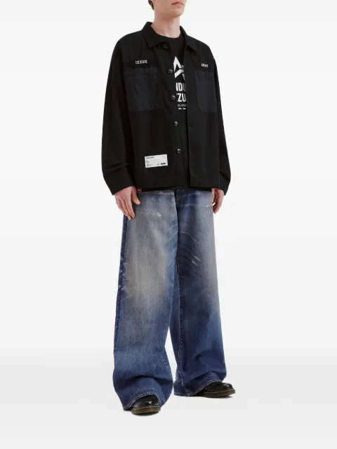 izzue patch-pocket shirt jacket