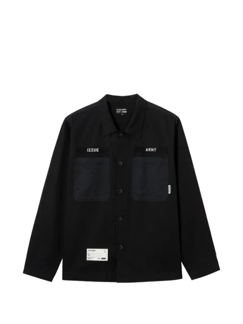 izzue patch-pocket shirt jacket