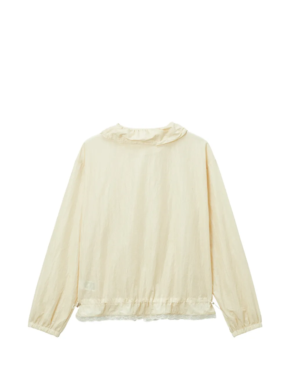  B+ab Ruffled Cotton Jacket - Neutrals 