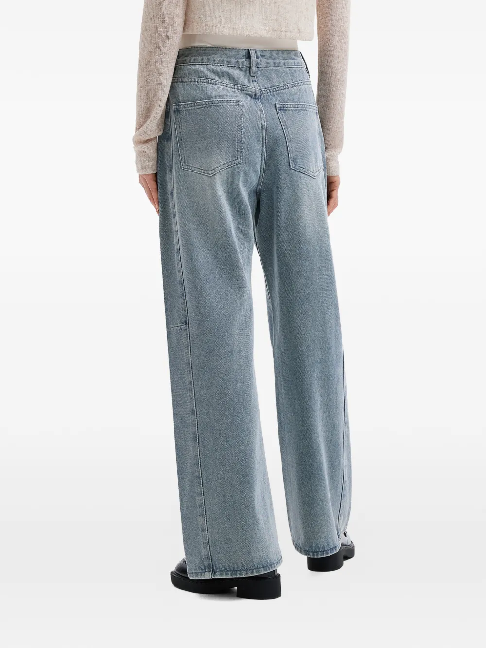 b+ab Jeans met vijf zakken Blauw