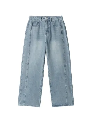 b+ab faded-effect wide-leg Denim Jeans | Blue | FARFETCH