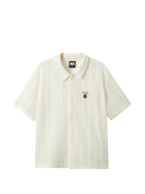 FINGERCROXX button-down collared knitwear