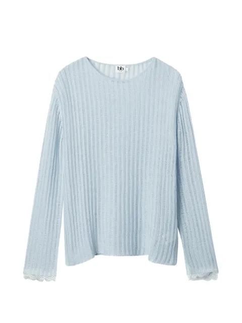 b+ab pull manches longues orné de dentelle