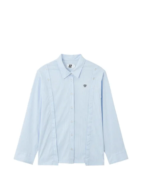 izzue camisa con botones y motivo de rayas