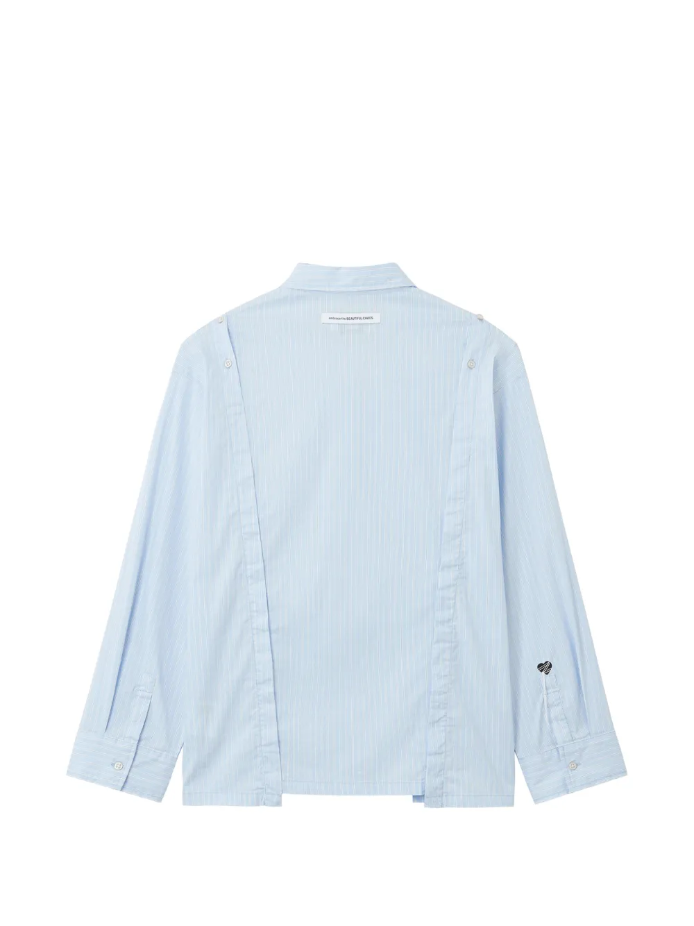  Izzue Striped-pattern Button-fastening Shirt - Blue 