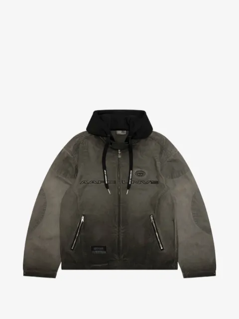 AAPE BY *A BATHING APE® hooded cotton jacket