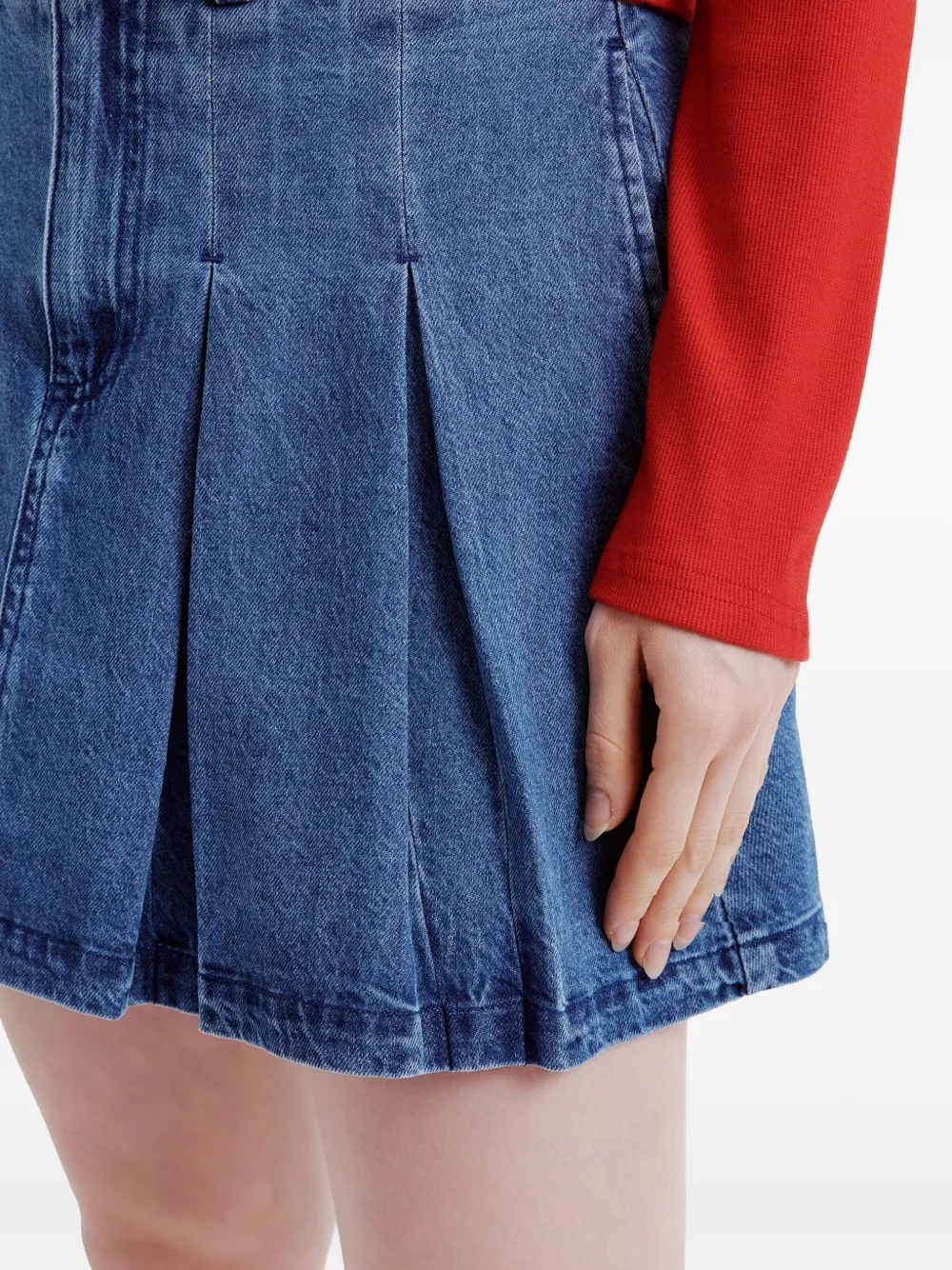 CHOCOOLATE Mini-plooirok Blauw