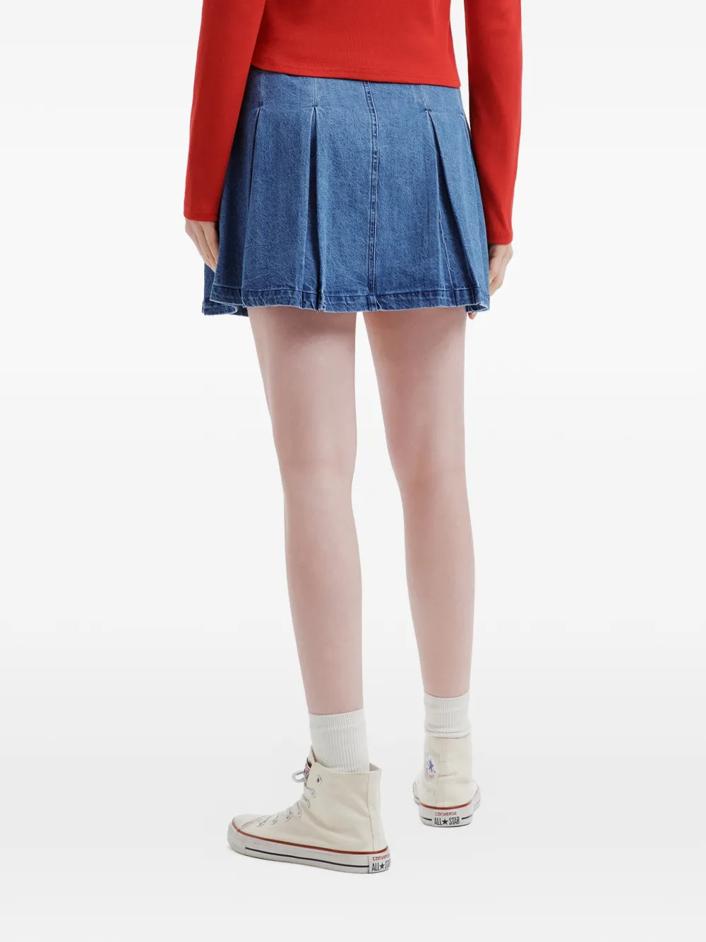 CHOCOOLATE Mini-plooirok Blauw