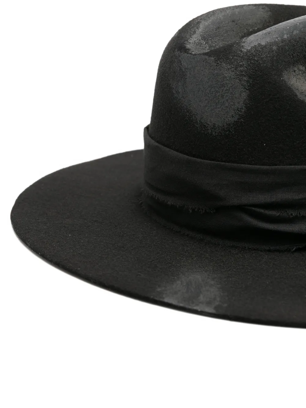  Kamiya Ribbon Trim Hat - Black 