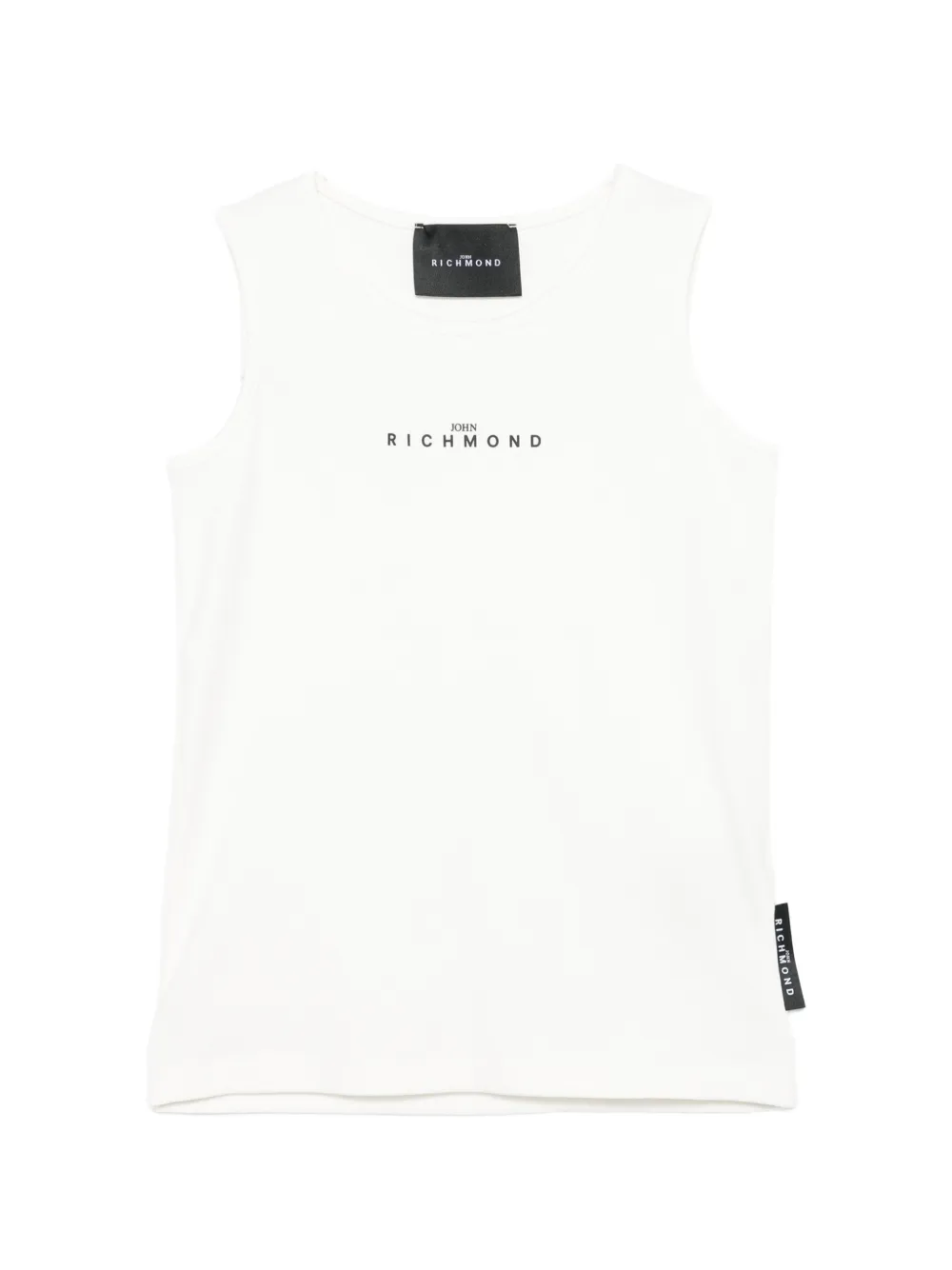 John Richmond Junior logo-print tank top - Bianco