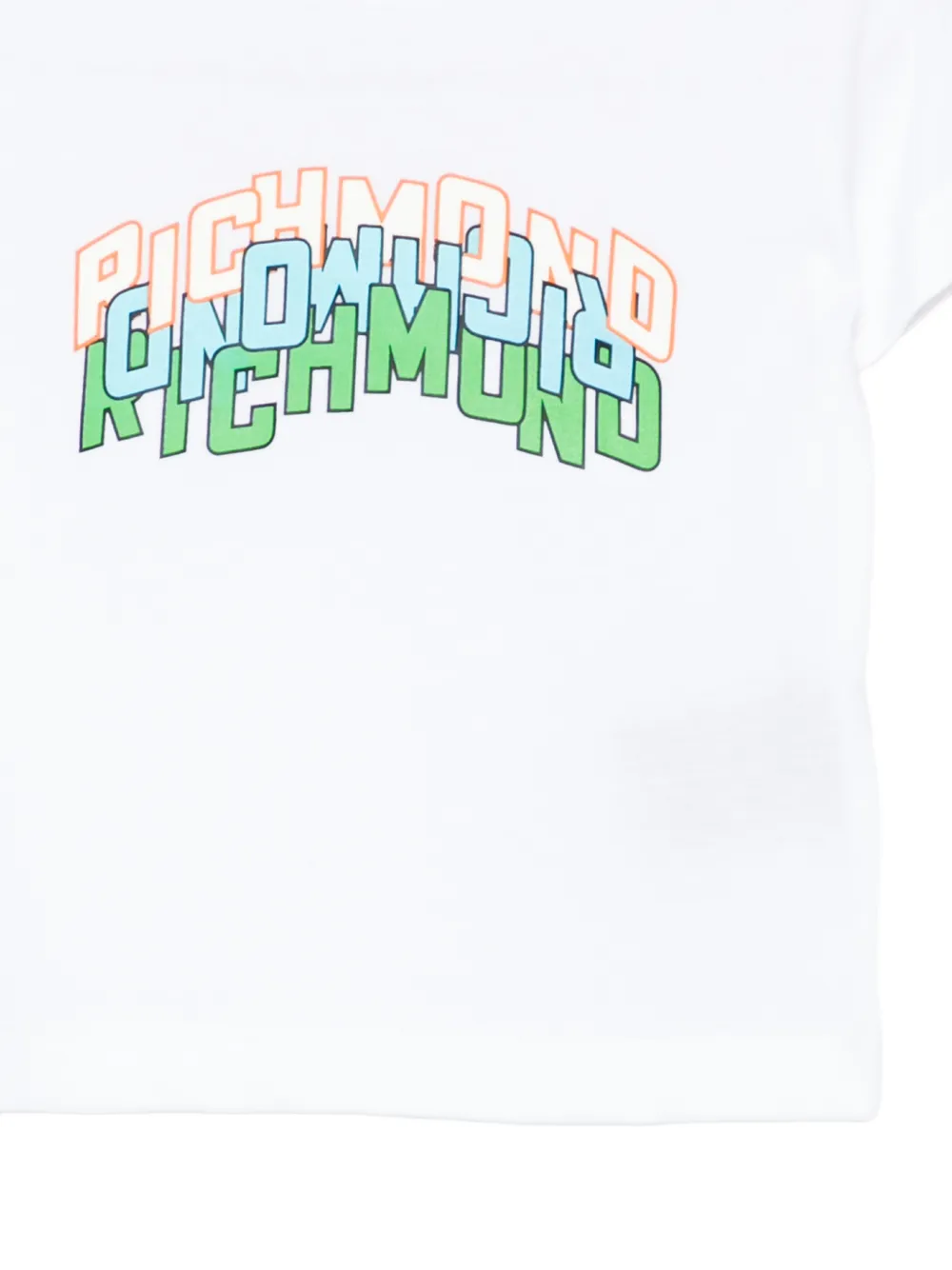 John Richmond Junior T-shirt met grafische print Wit