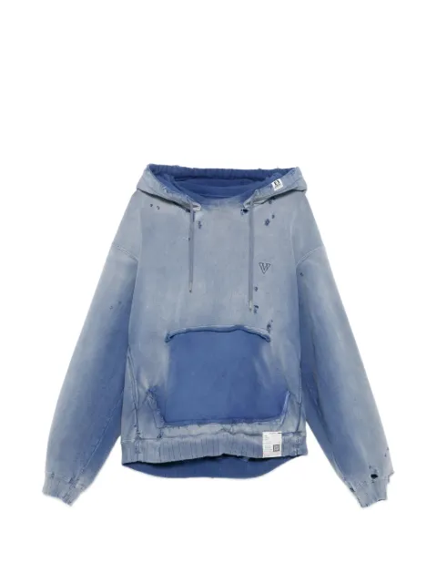 Maison MIHARA YASUHIRO hoodie con efecto envejecido