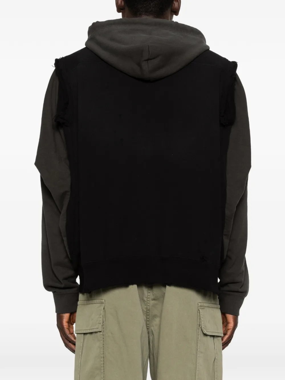 Maison MIHARA YASUHIRO Hoodie met rits Zwart