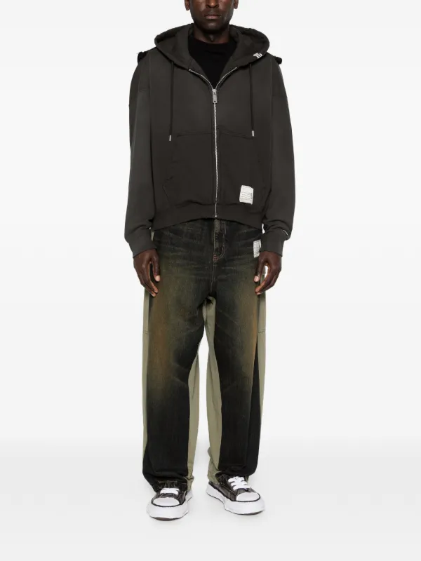 Maison MIHARA YASUHIRO ジップ パーカー | ブラック | FARFETCH JP