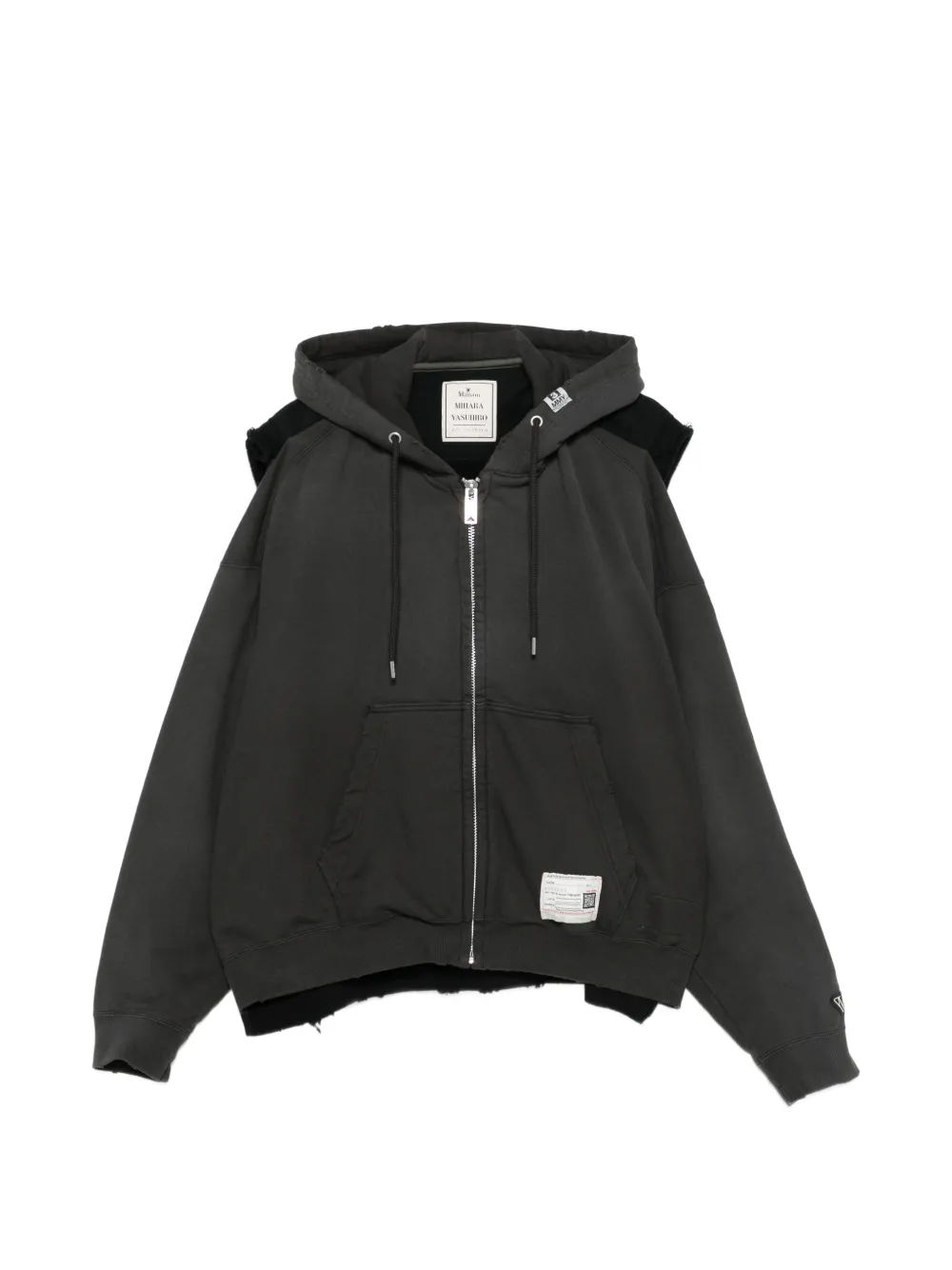 Maison MIHARA YASUHIRO zip hoodie - Nero