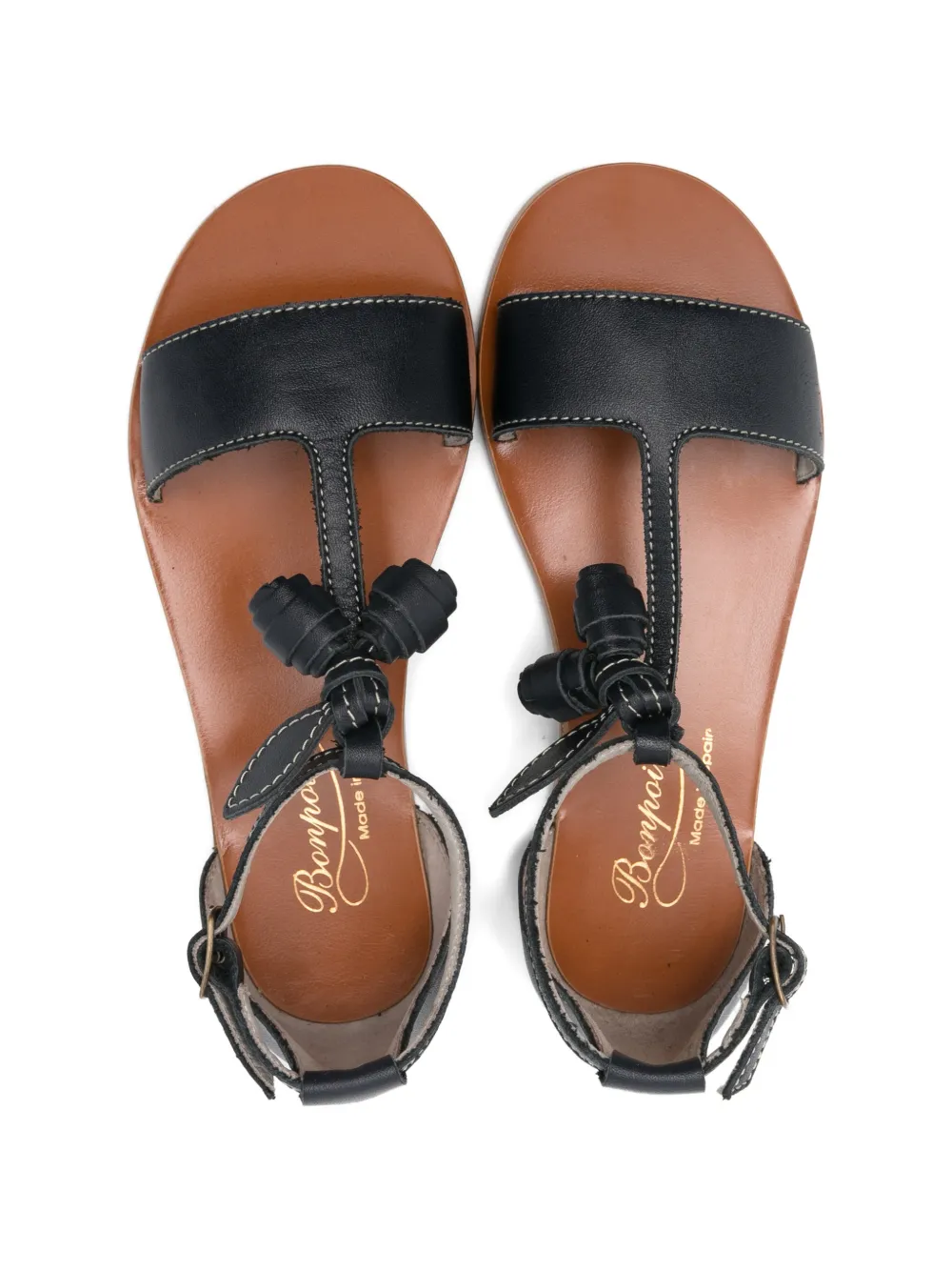 Bonpoint Sandalen met geknoopt bandje Blauw