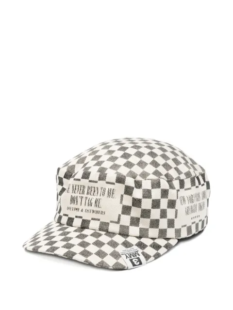Maison MIHARA YASUHIRO gorras con motivo de cuadros