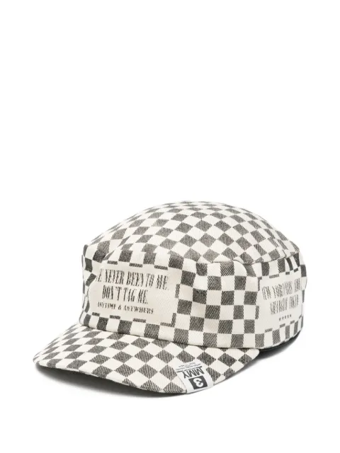 Maison MIHARA YASUHIRO gorras con motivo de cuadros