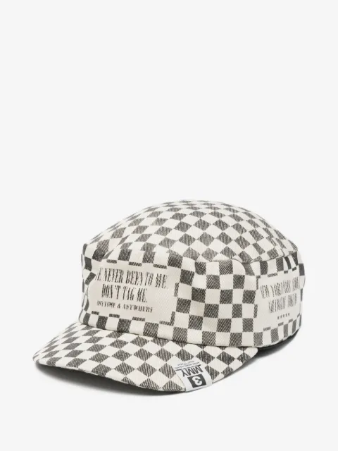 Maison MIHARA YASUHIRO gorra con eslogan estampado