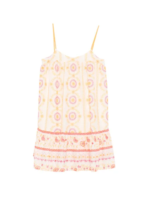 TWINSET floral-embroidered mini dress