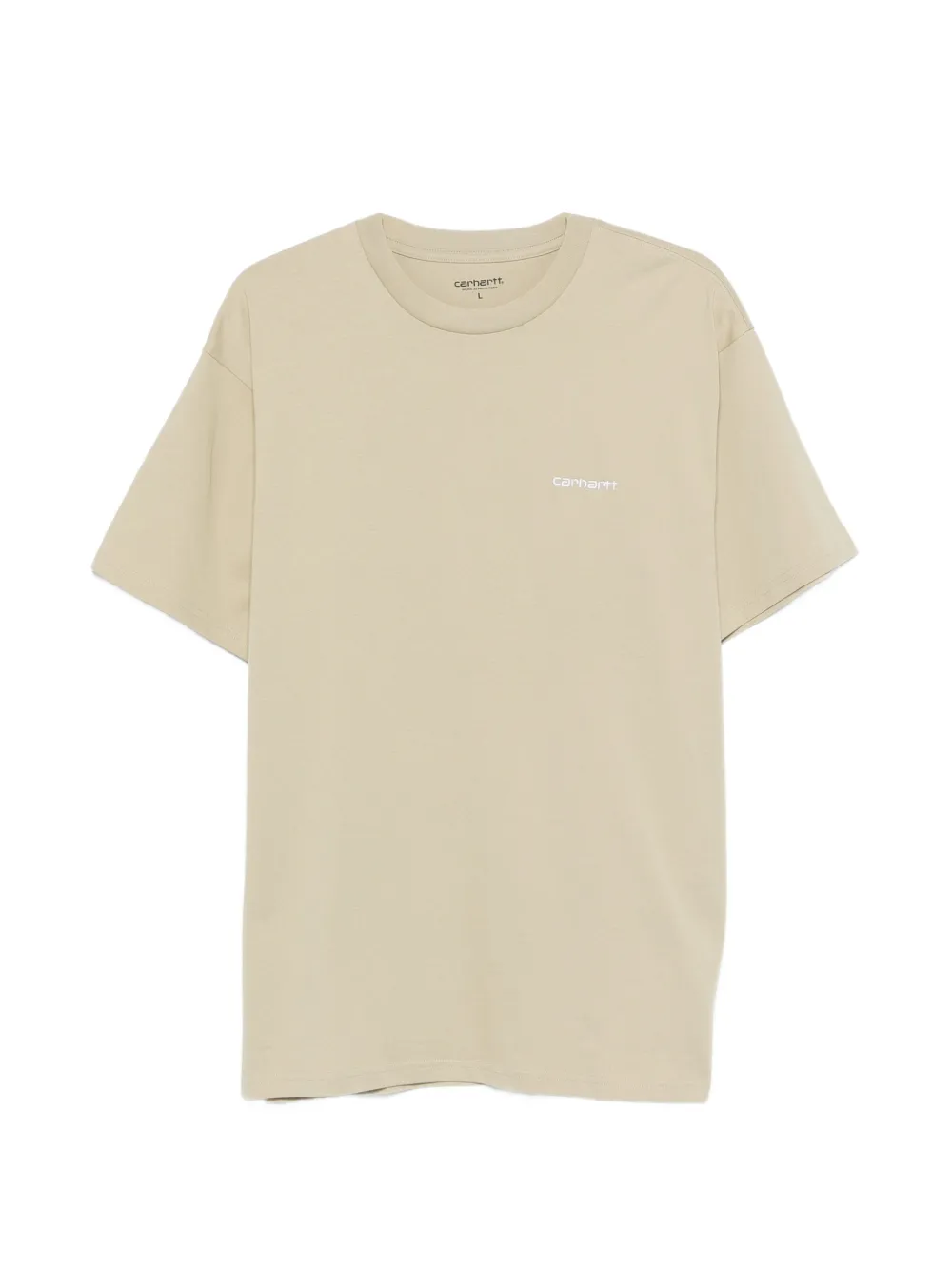 Carhartt WIP T-Shirt mit Script-Stickerei - Nude
