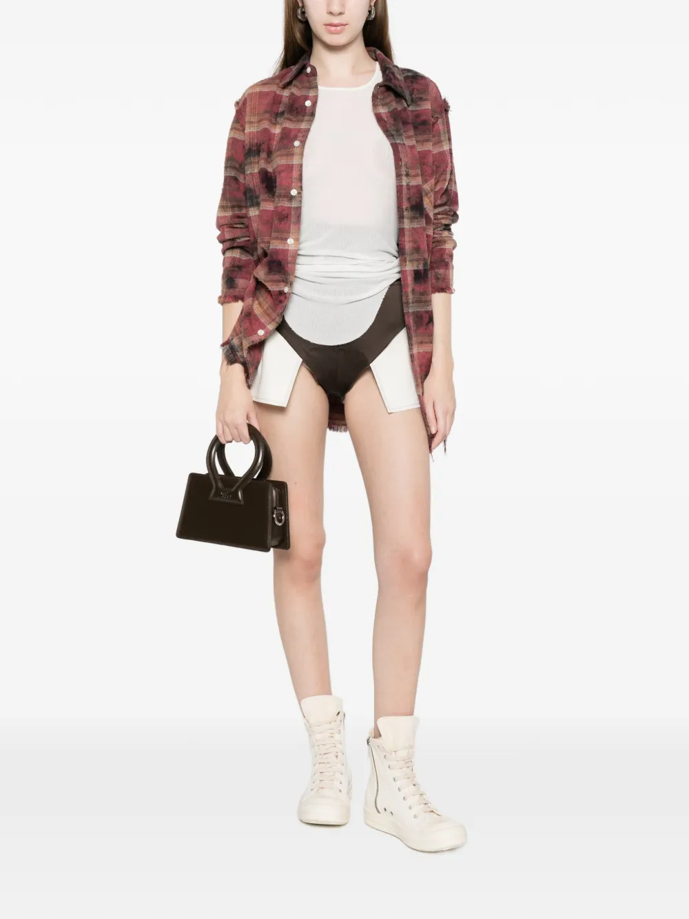 Rick Owens Ribgebreide tanktop Wit