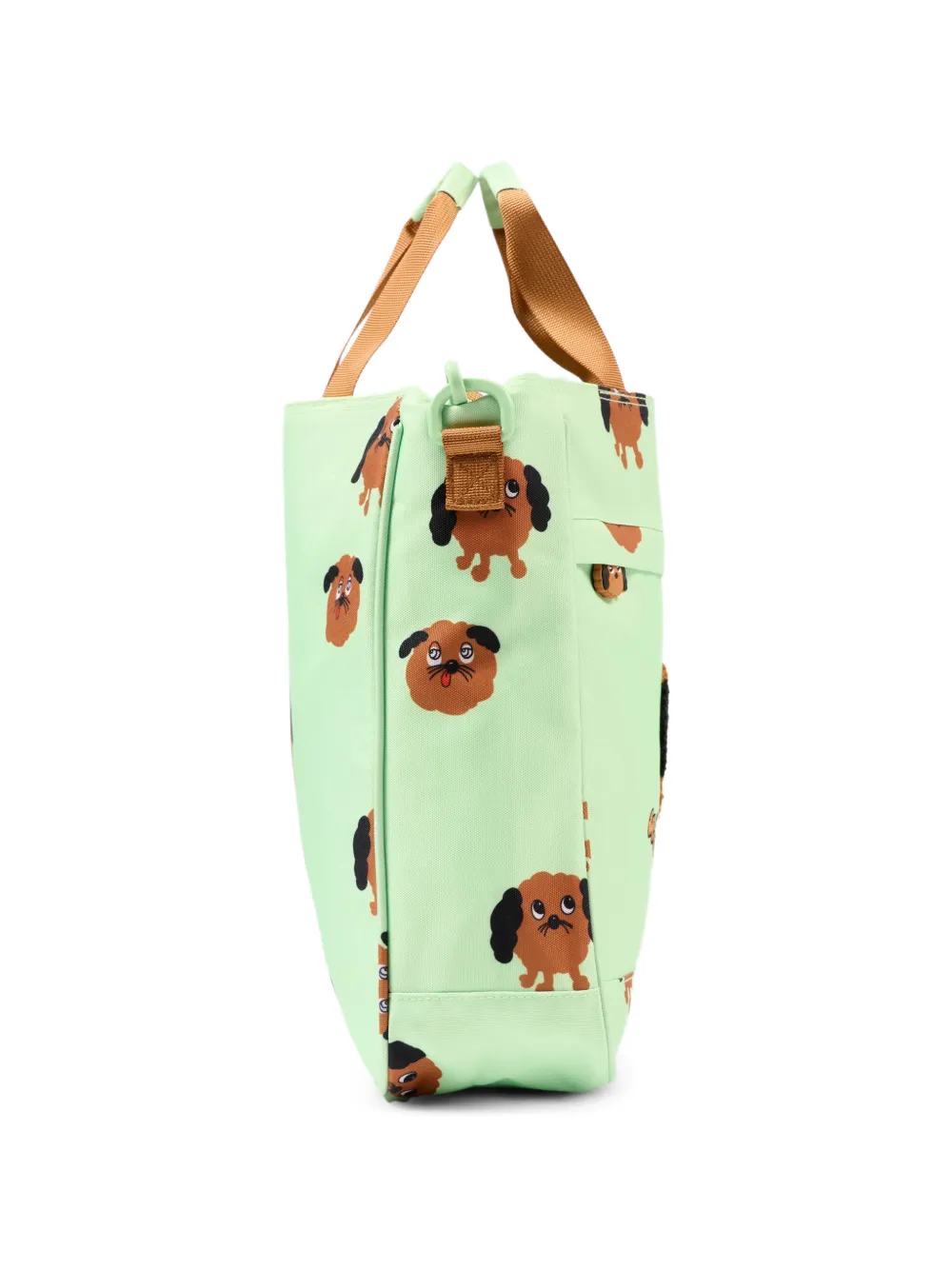  Mini Rodini Dog-print Tote Bag - Green 