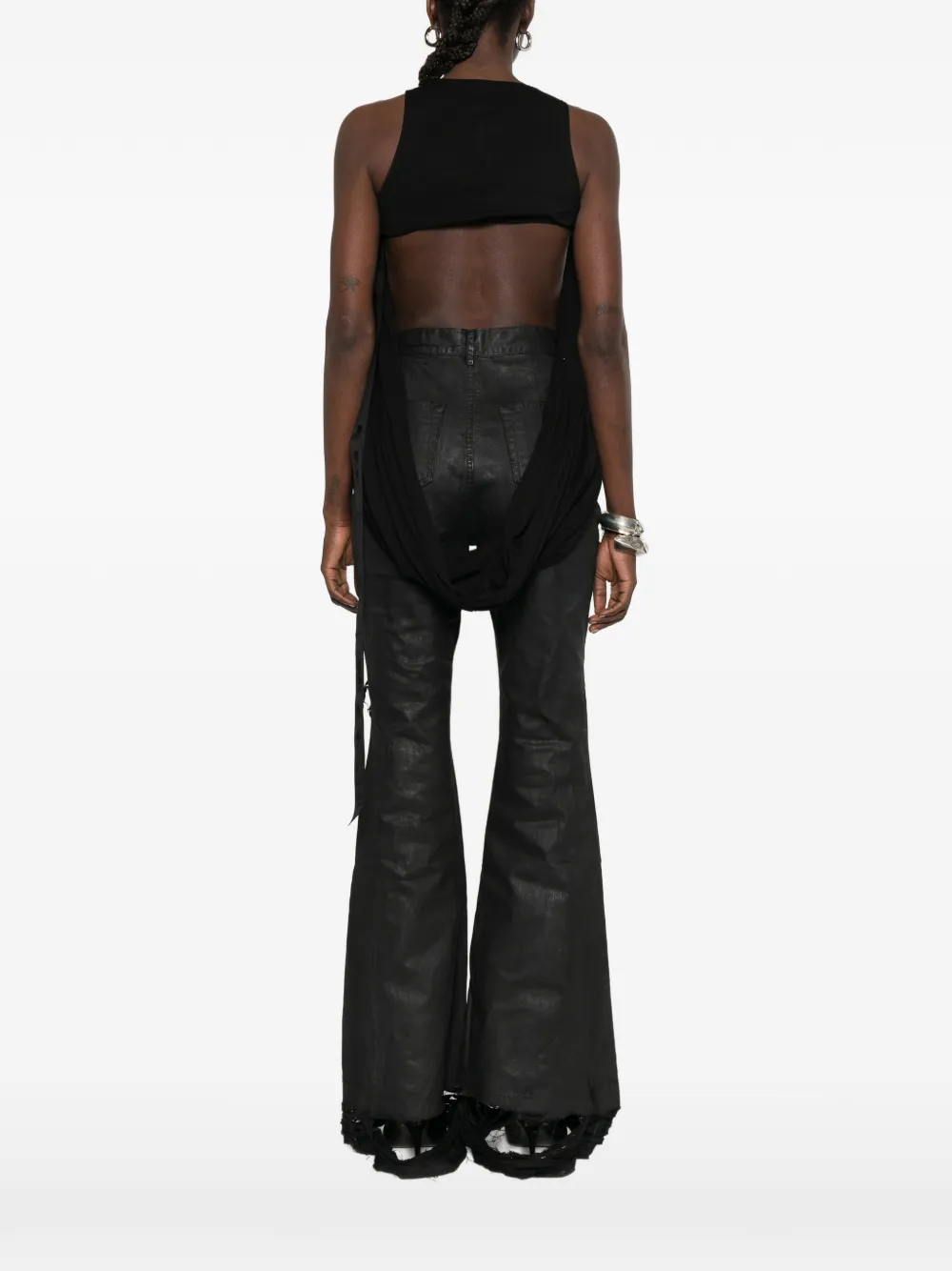Rick Owens DRKSHDW Gesmockte top Zwart