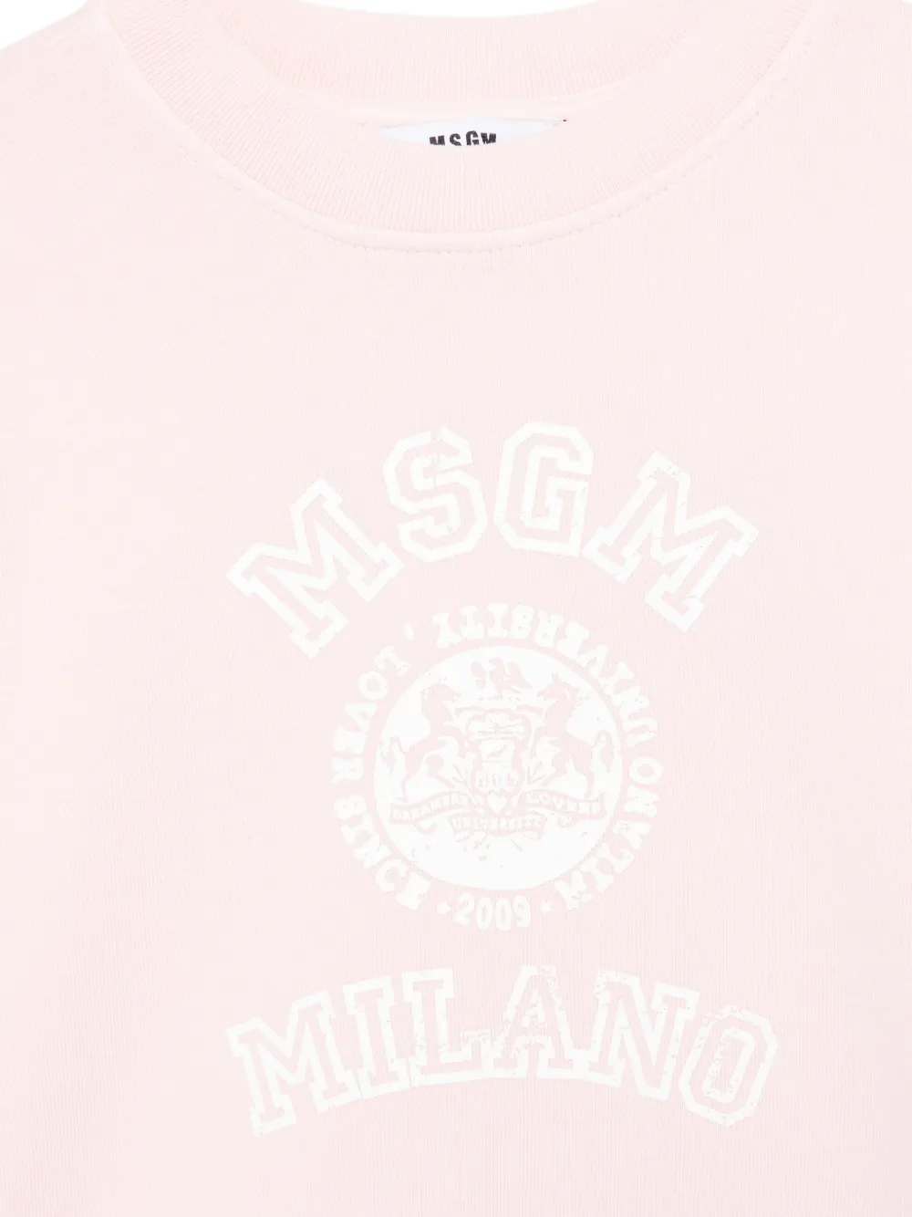 MSGM Kids Sweater met grafische print Roze