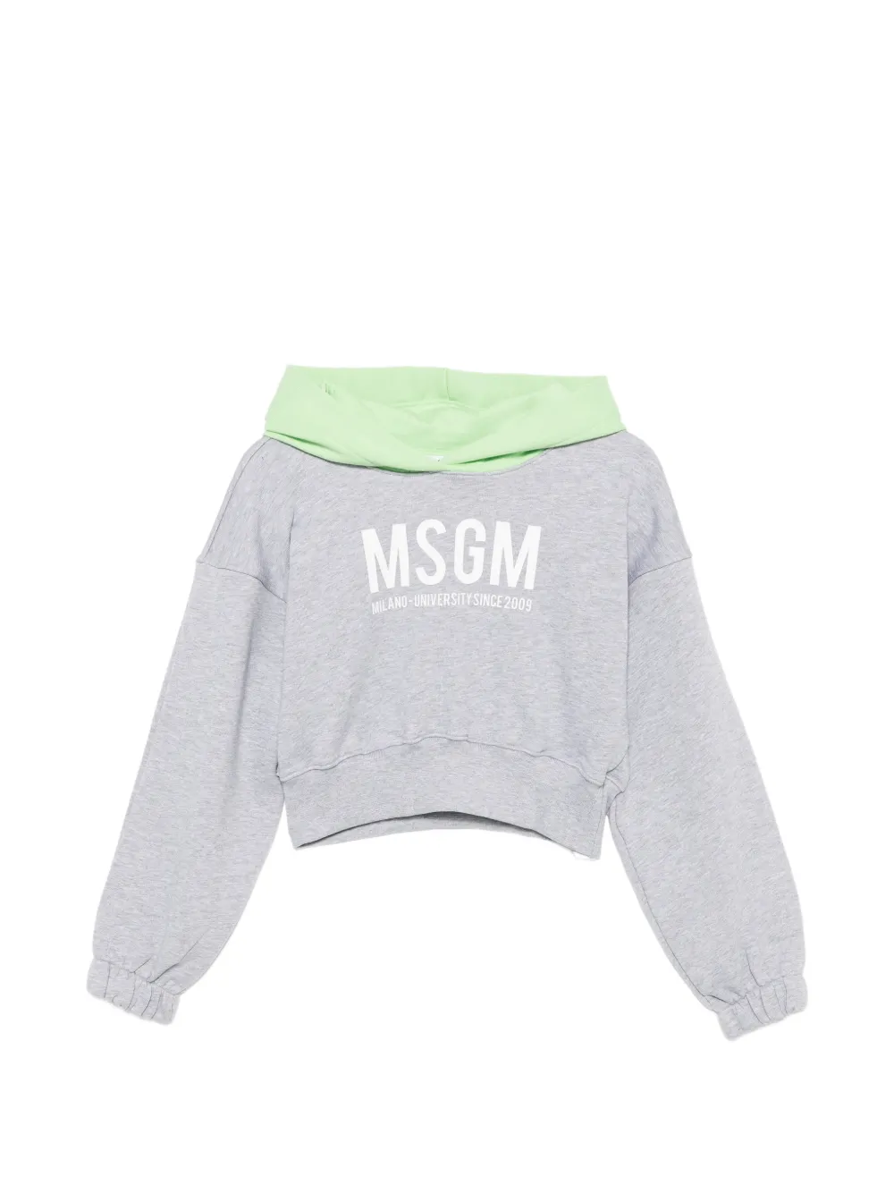 MSGM Kids hooded top - Grigio