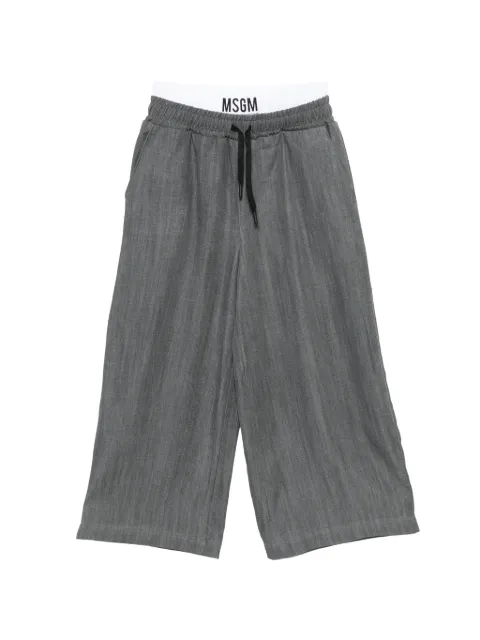 MSGM Kids drawstring trousers