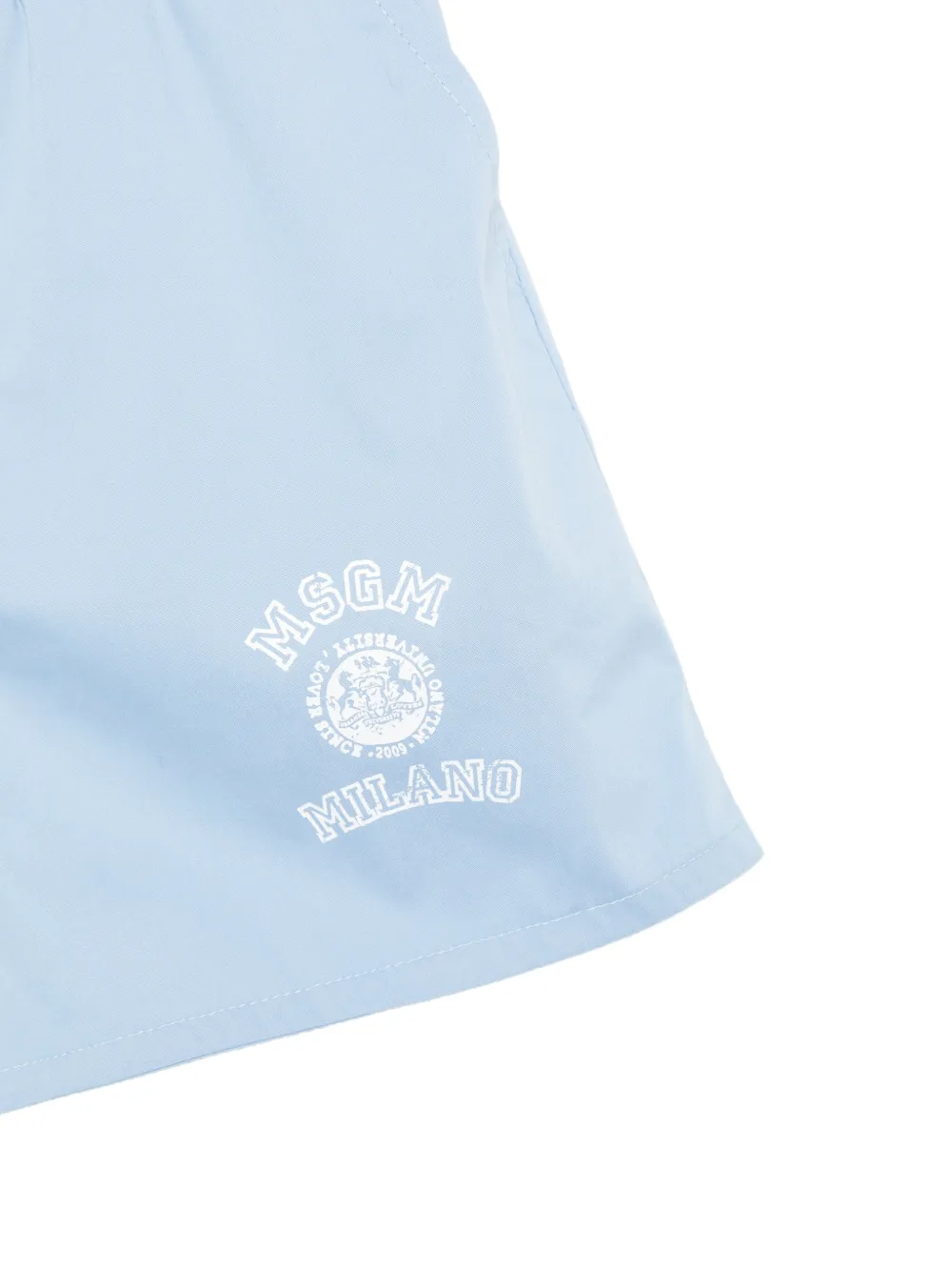 MSGM Kids Shorts met logo Blauw