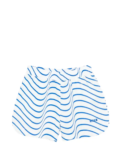 MSGM Kids striped shorts
