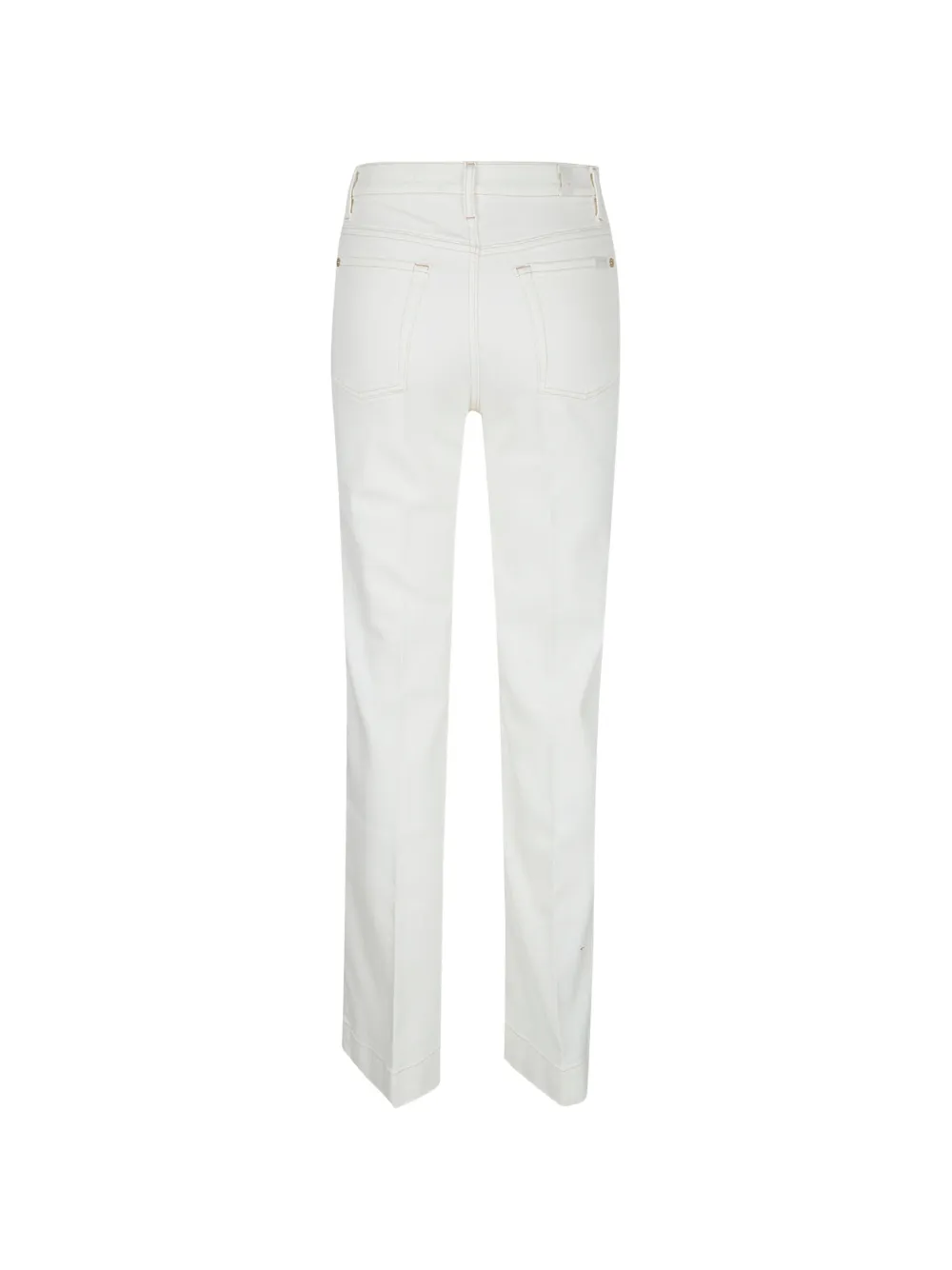 7 For All Mankind Tailorless Modern Dojo jeans met contrasterend stiksel Wit