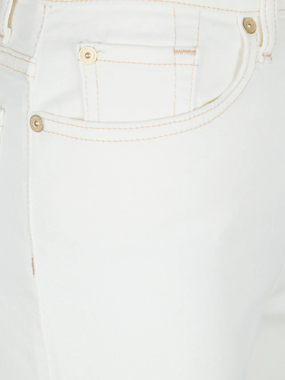 7 For All Mankind Tailorless Modern Dojo jeans met contrasterend stiksel Wit