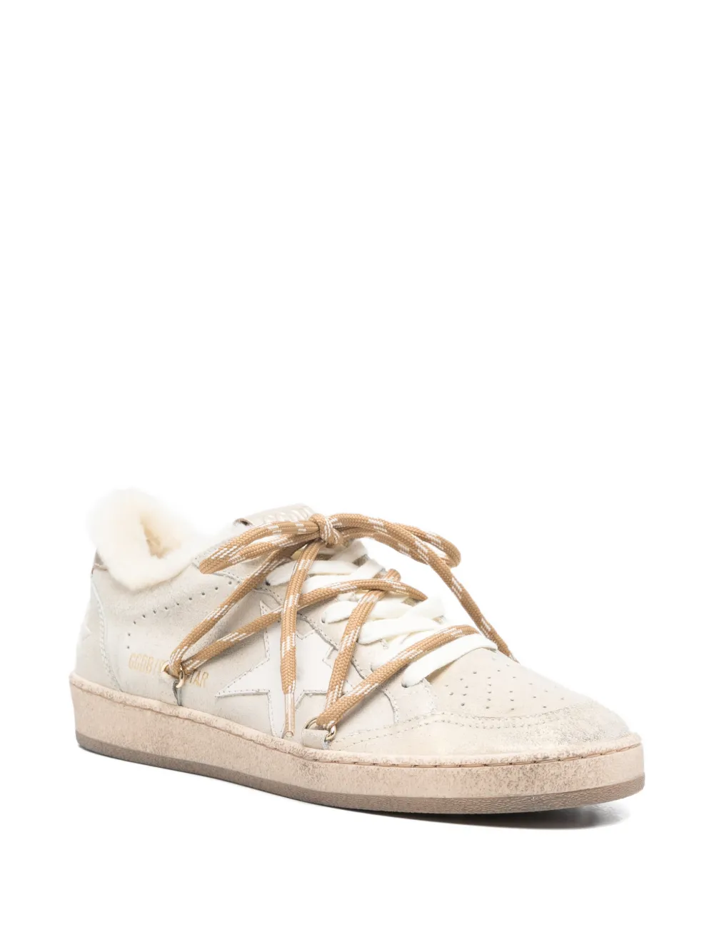 Golden Goose Ball Star sneakers met sterpatch Beige
