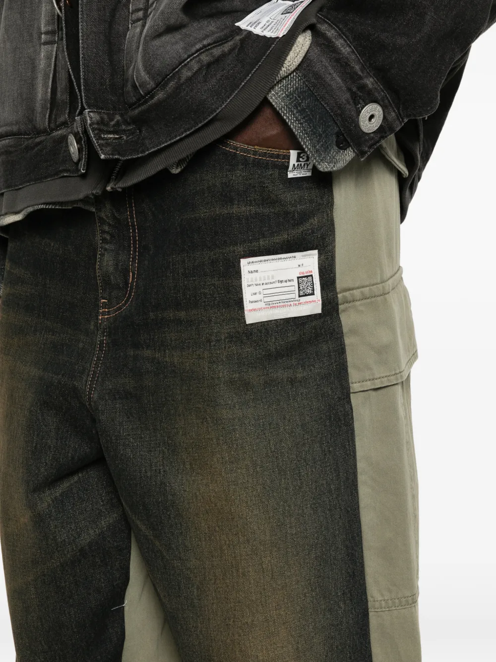 Maison MIHARA YASUHIRO Broek met elastische tailleband Groen