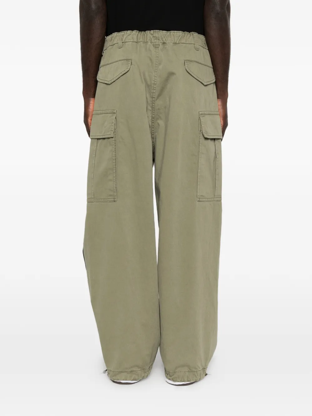 Maison MIHARA YASUHIRO Broek met elastische tailleband Groen