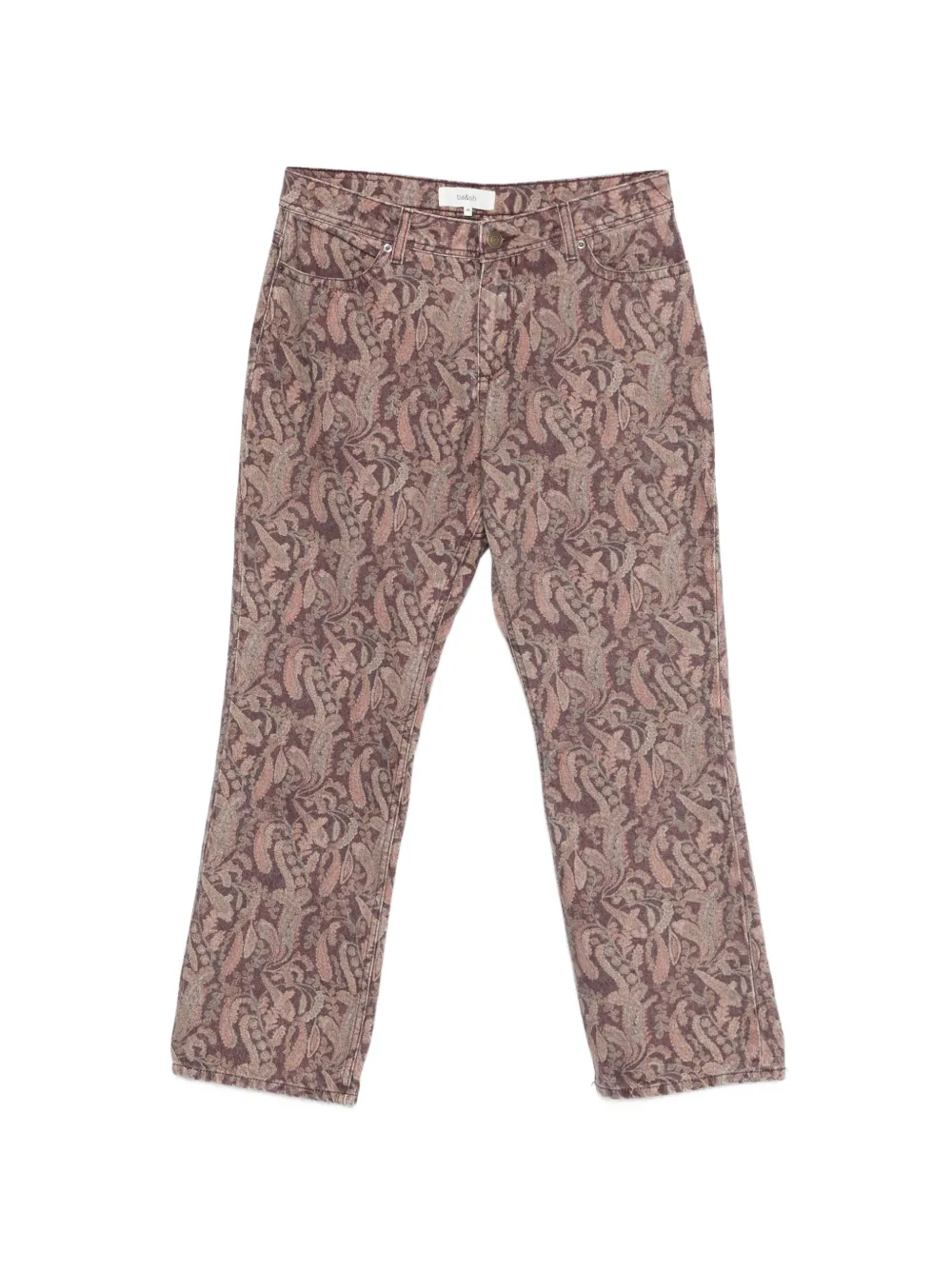 Ba&Sh Jeans con stampa paisley - Marrone