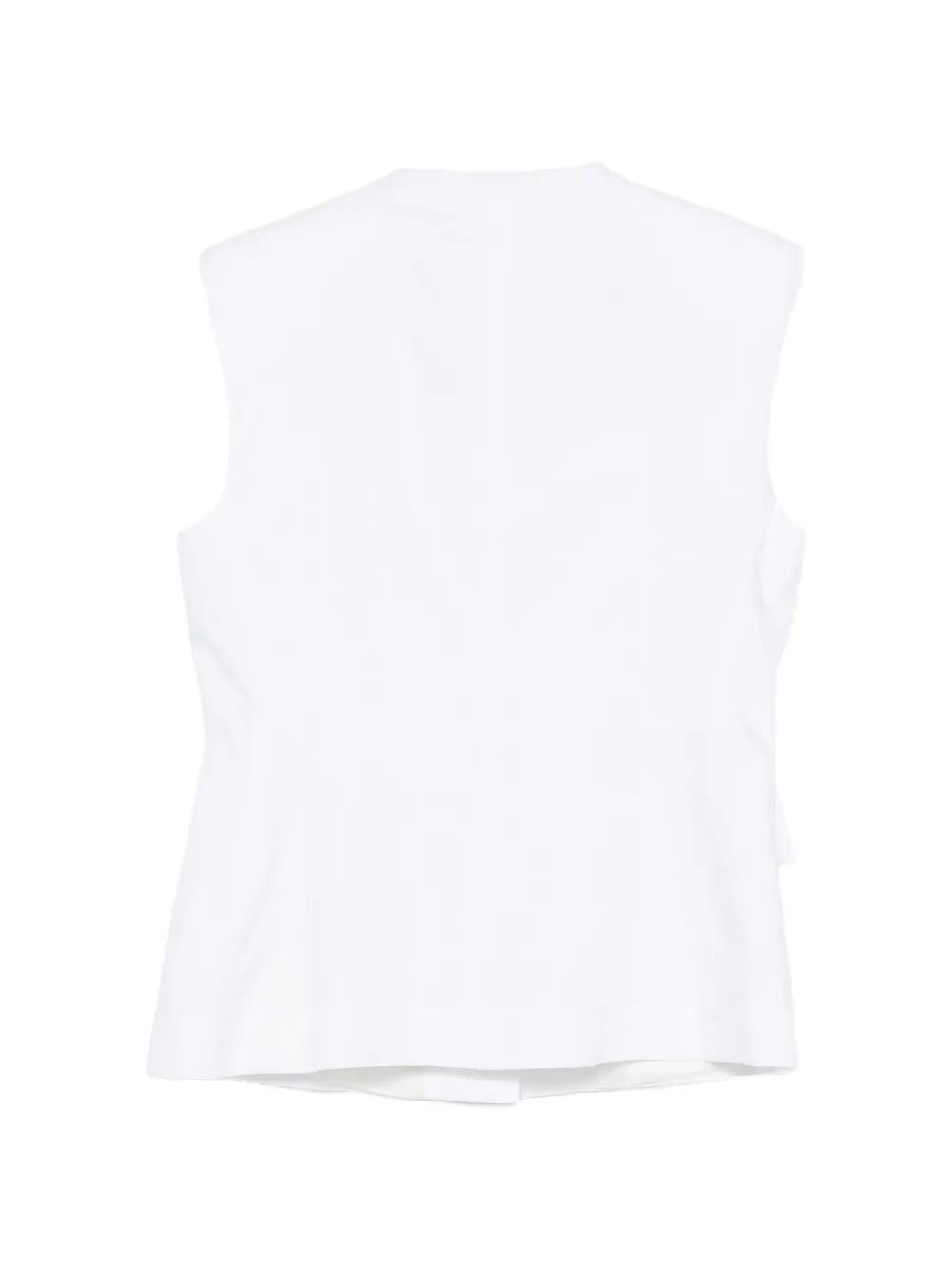 Liviana Conti Button-up mouwloos gilet Wit