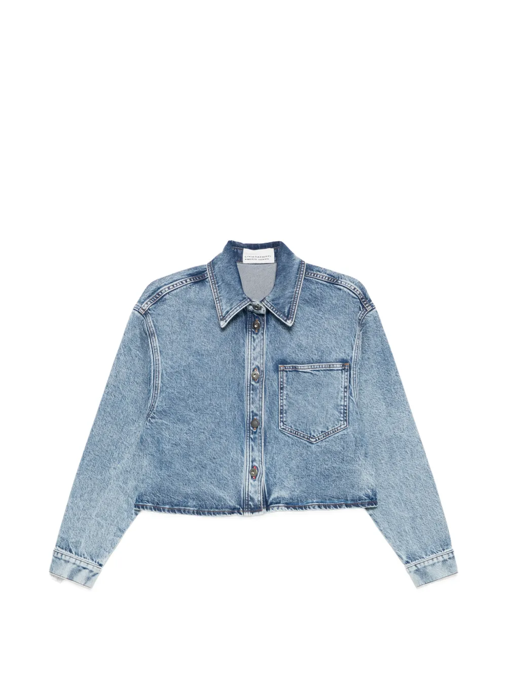 Liviana Conti button-front denim jacket - Blu