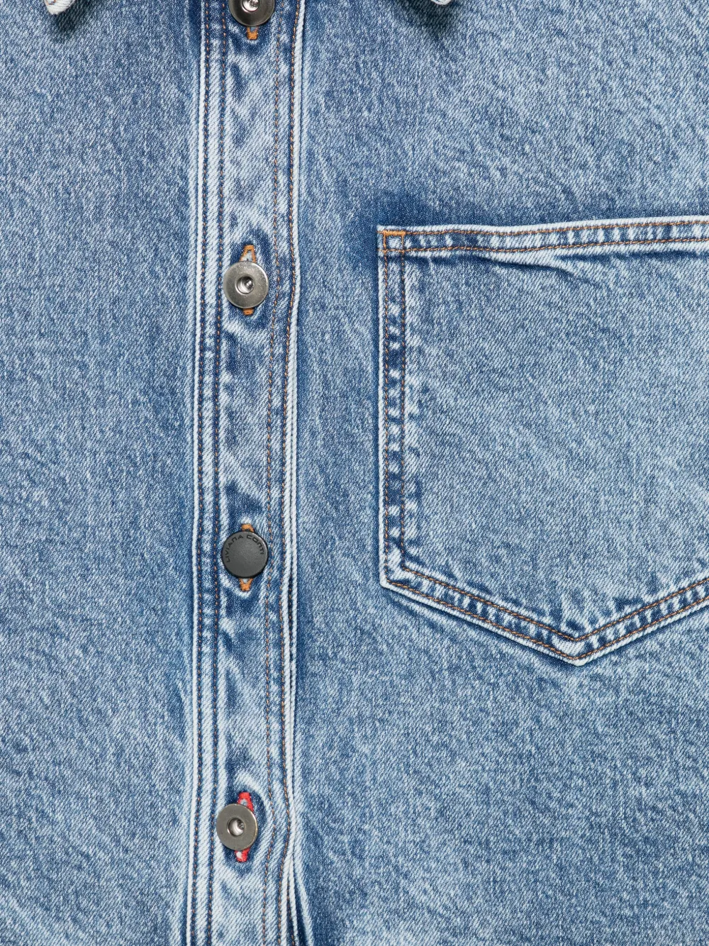  Liviana Conti Button-front Denim Jacket - Blue 