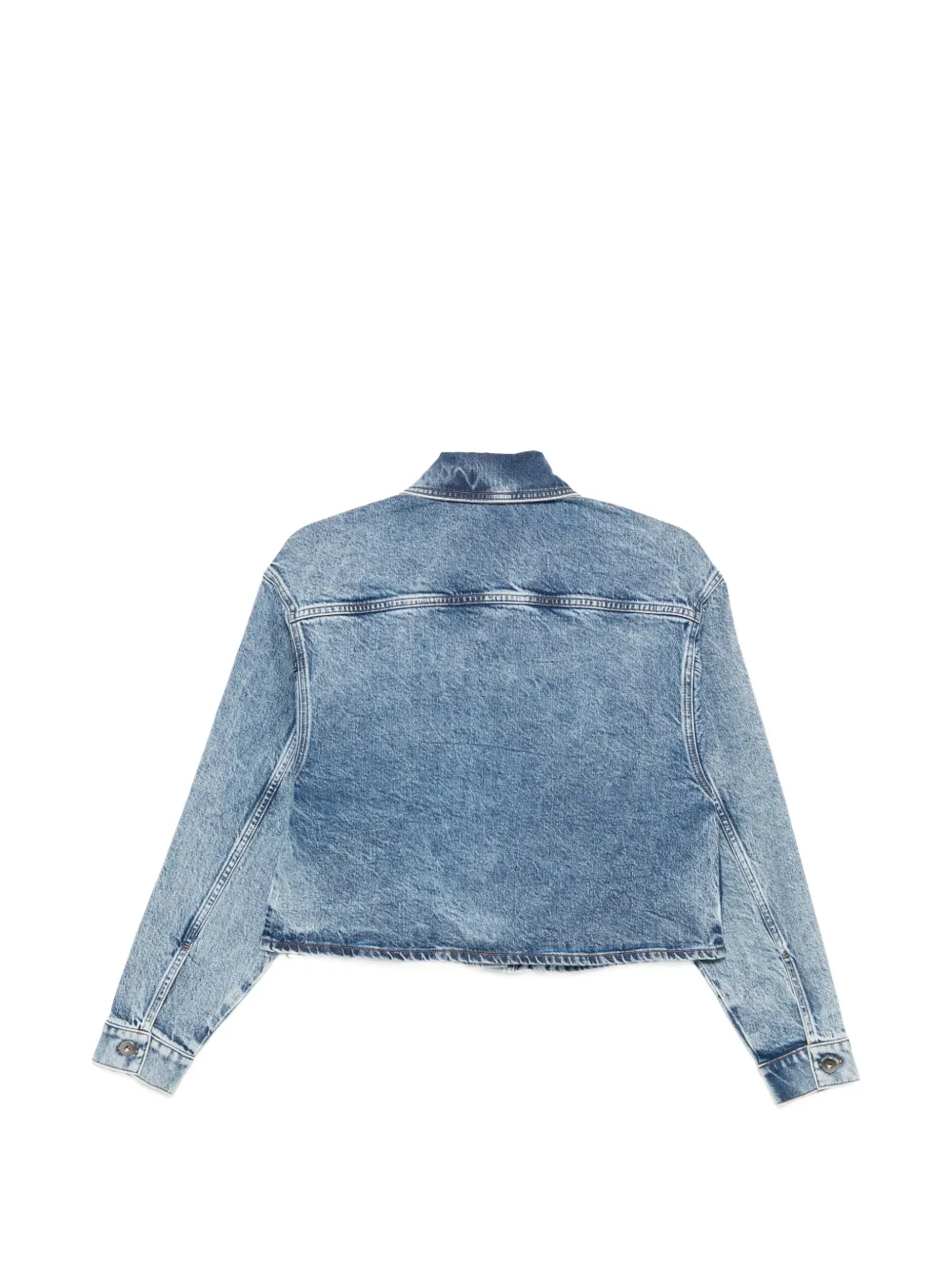  Liviana Conti Button-front Denim Jacket - Blue 