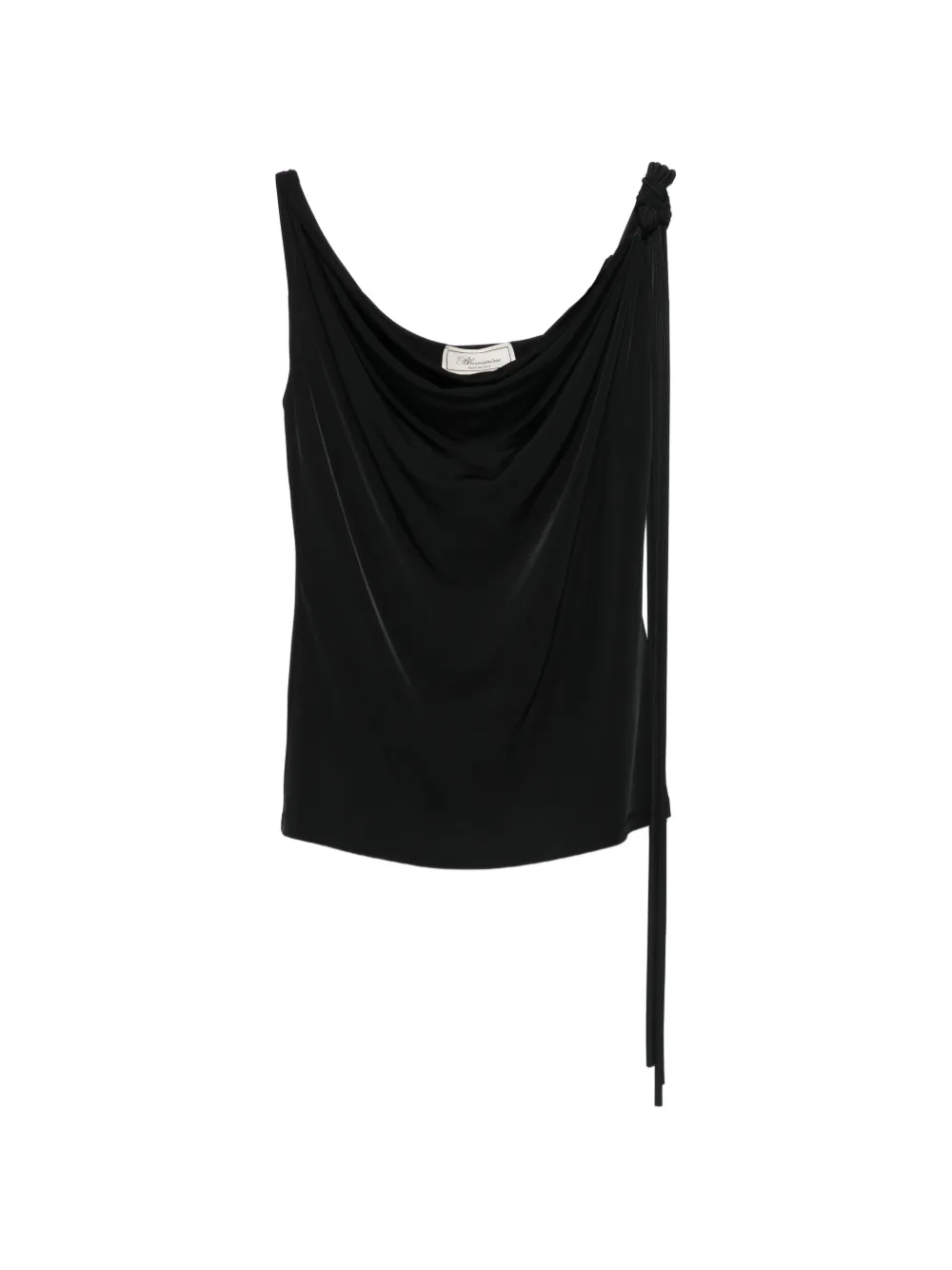Blumarine tie-detail top - Nero