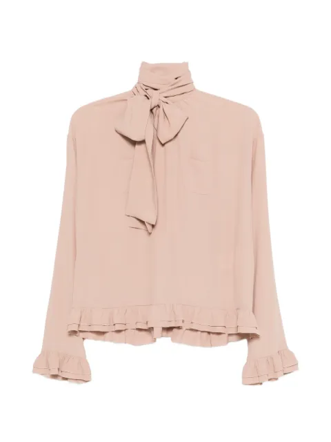 Nº21 bow ruffled shirt
