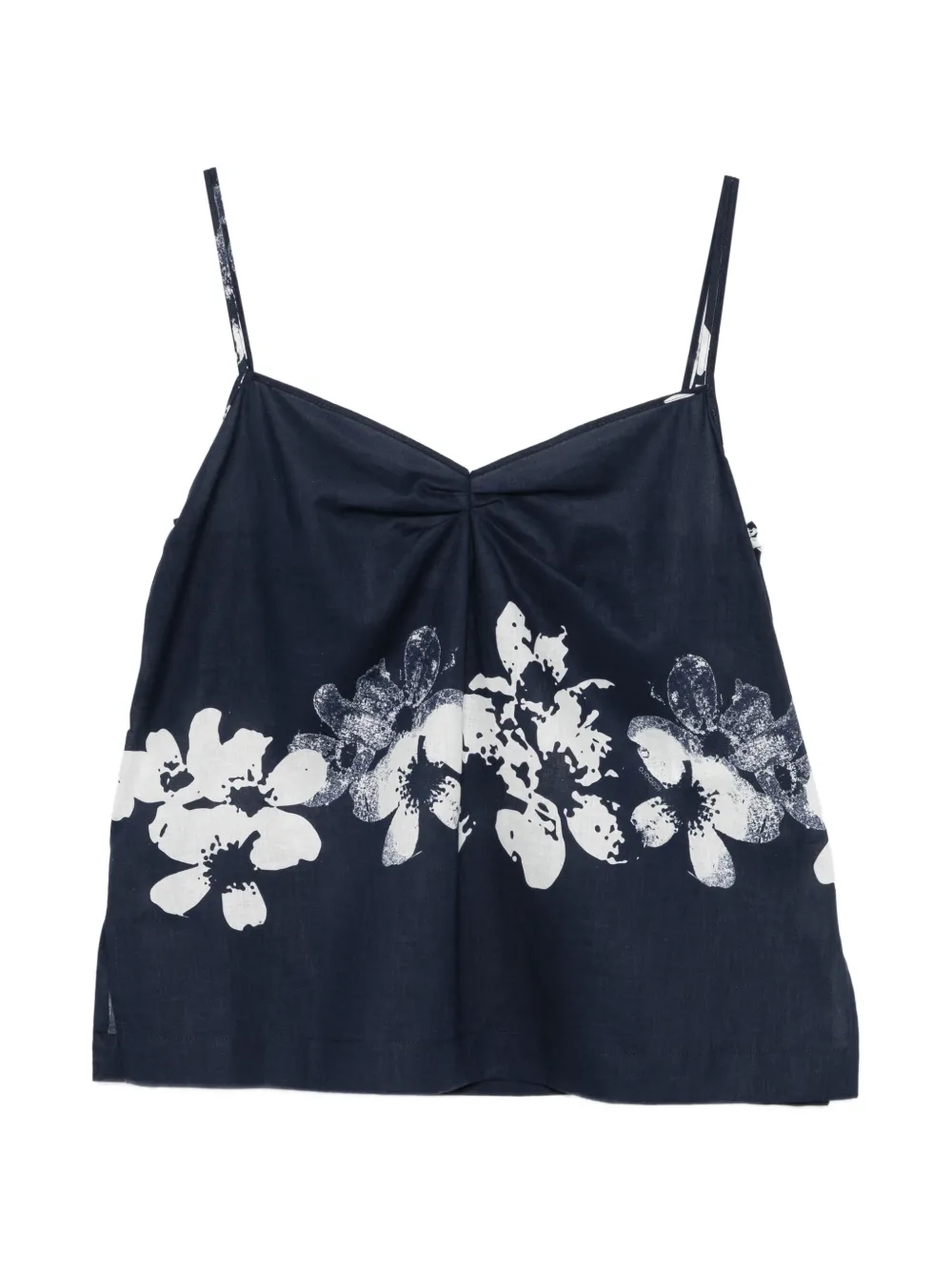 Iceberg Top a fiori - Blu