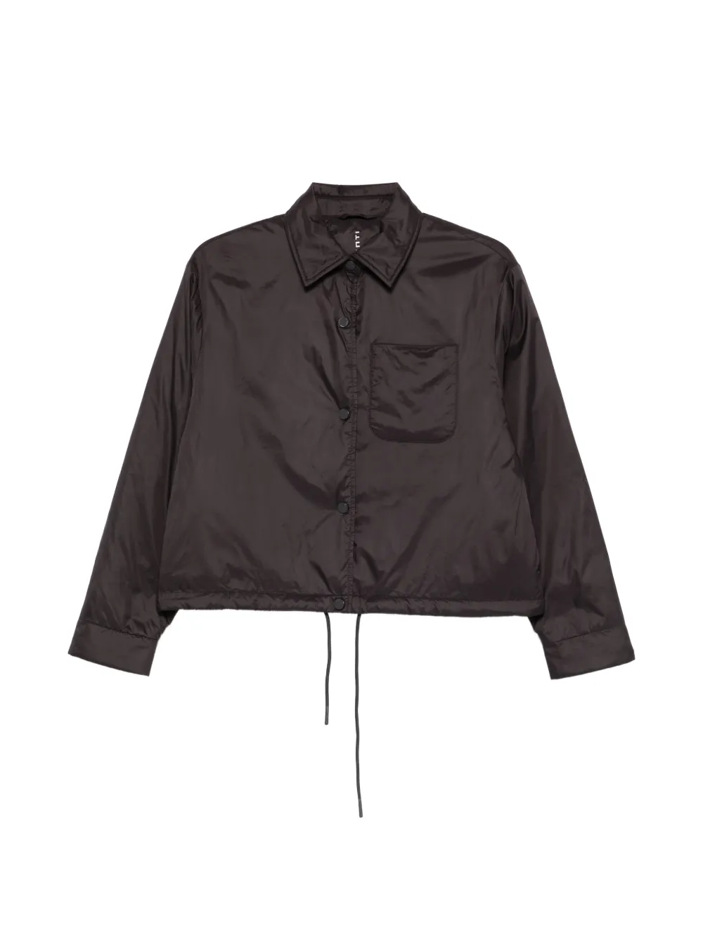 Liviana Conti chest-pocket drawstring jacket - Marrone