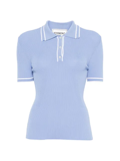 Iceberg ribbed trim polo