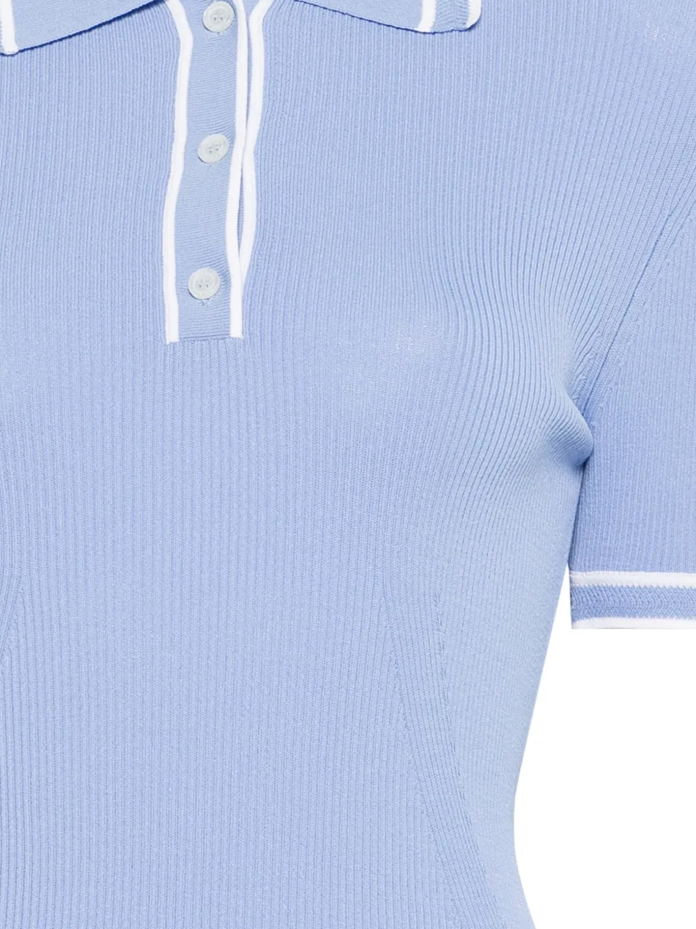 Ribbed Trim Polo